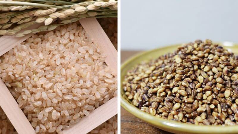 もち麦と玄米