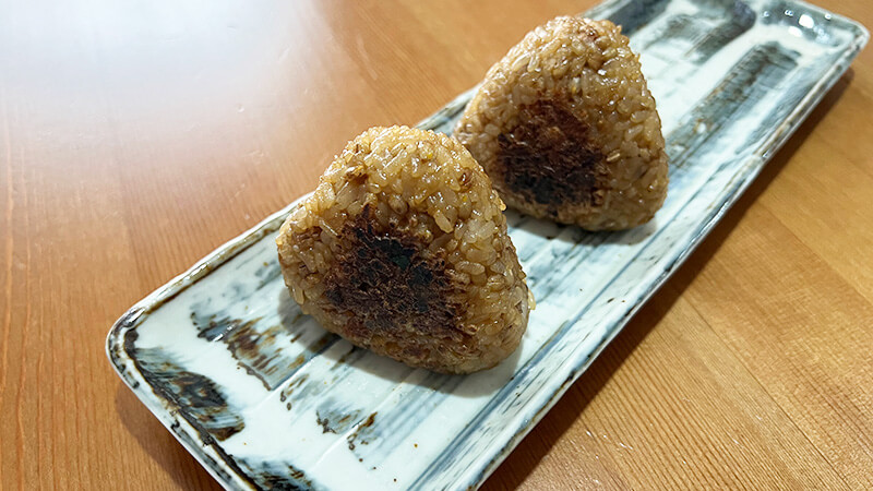 もち麦の焼きおにぎり