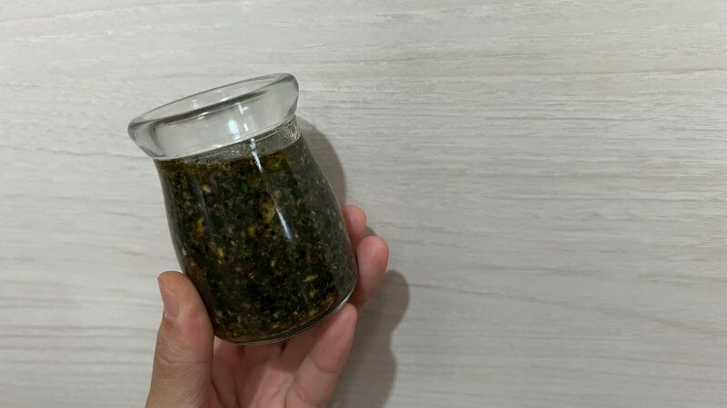 カシューナッツのジェノベーゼソース