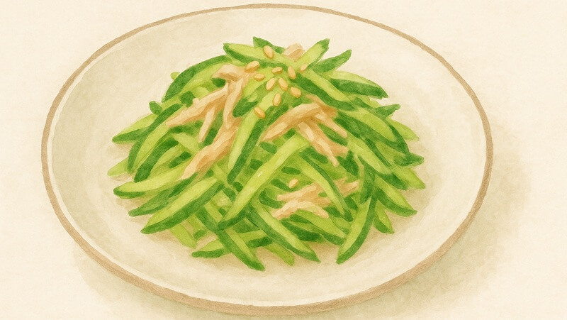 きゅうりとツナのごま和え