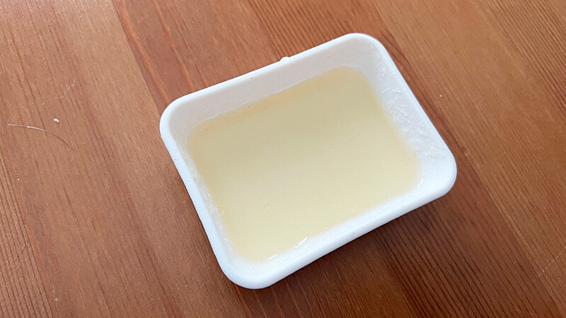 ゼラチンをふやかす