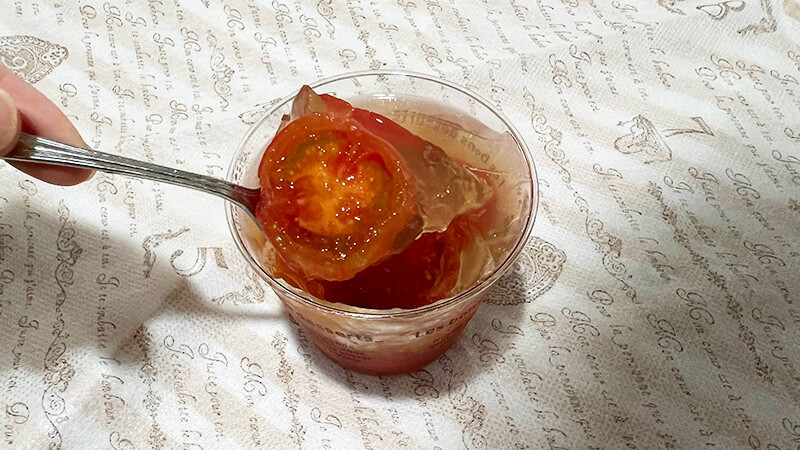 ミニトマトのゼリー寄せ