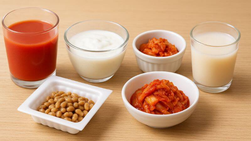 トマトジュースと発酵食品