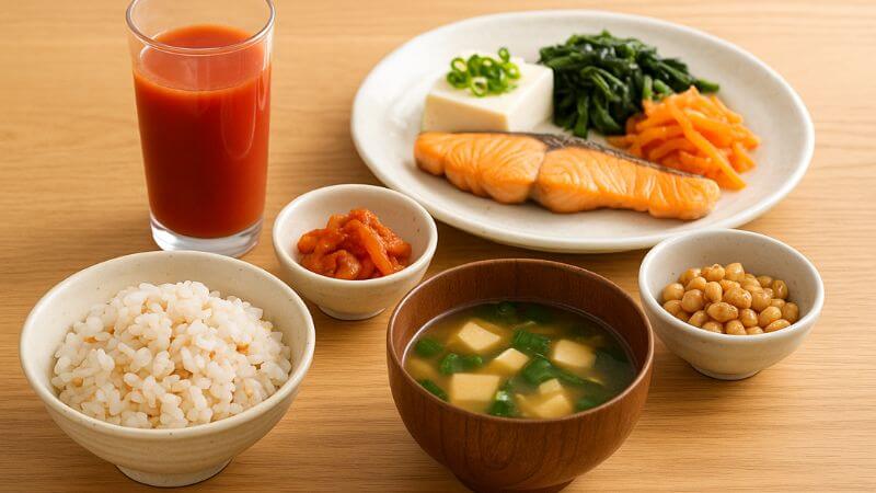 和食とトマトジュース