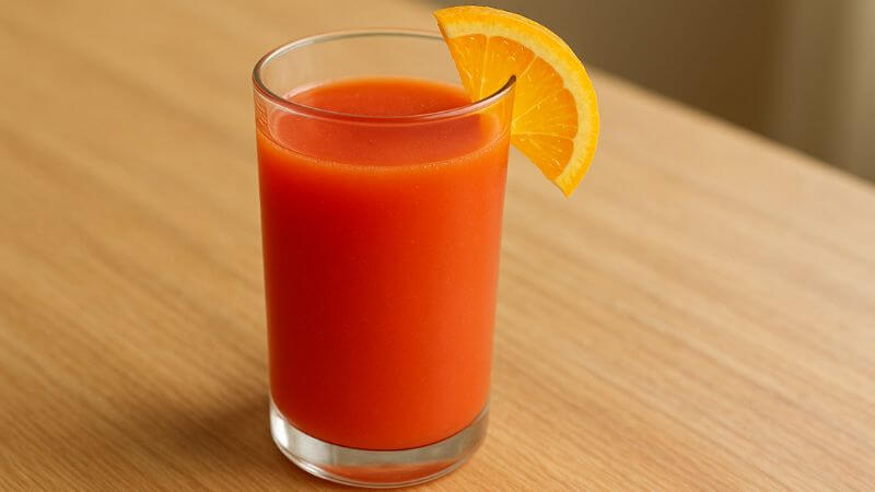 トマトジュースとオレンジじーすのミックス「トマオレ」