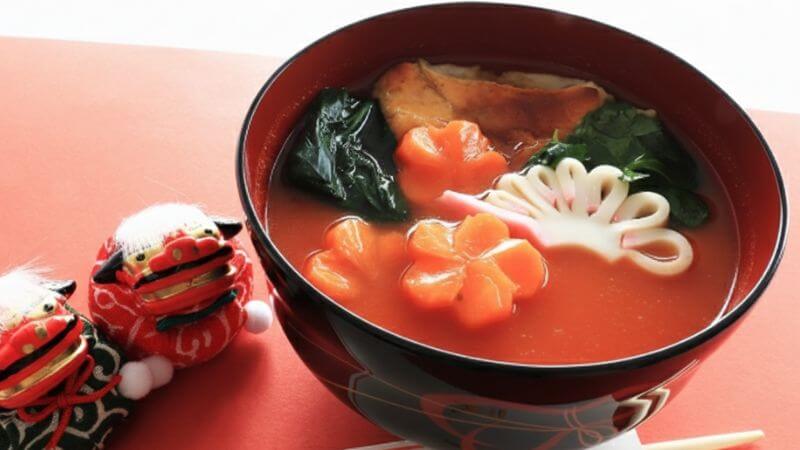 お雑煮のトマトジュースアレンジ