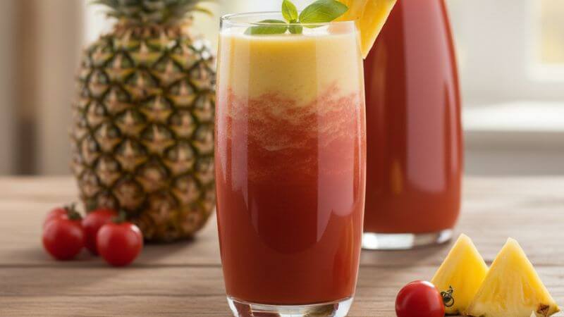 トマトジュースとパイナップルのアレンジレシピ